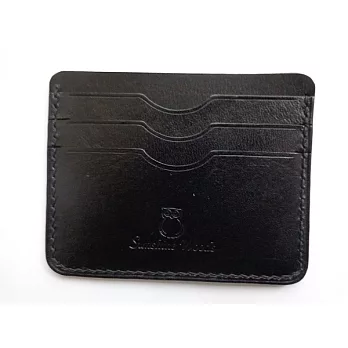 Sunshine Woods 義大利植鞣革卡夾黑色