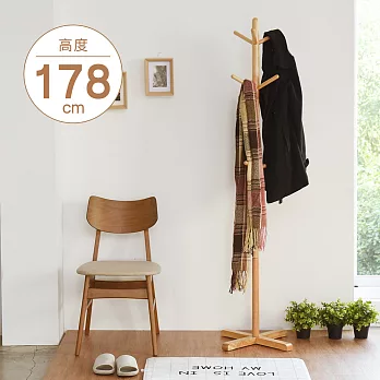 Peachy Life 自然系森林原木衣帽架(3色可選)原木