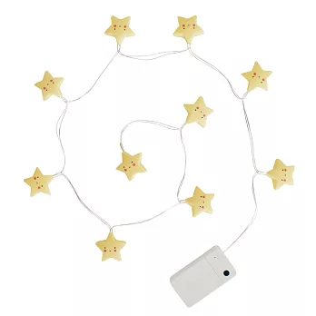 荷蘭｜a Little Lovely Company ❤北歐風 療癒粉黃星星LED燈串/長度1.1M