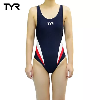 美國TYR女用修身款泳裝Delora Aeroback Navy 台灣總代理S