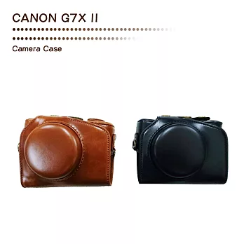 Wiston手工皮套 For Canon G7X II兩件式黑