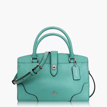 【COACH 多種背法】皮革 / 肩背 / 斜背兩用包(專櫃款)_湖水綠