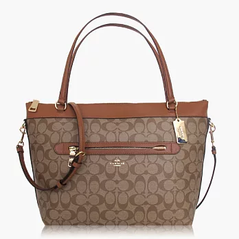 【COACH 多種背法】PVC / 肩背 / 斜背兩用包_卡其咖