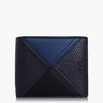 【COACH 男仕必備】皮革 / 多功能短夾(附萬用夾)_藍色