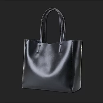 【O-ni O-ni】韓版真皮珠光紐約側肩包JDL-6-170黑色