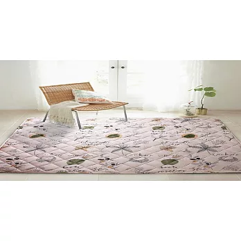 【HomeBeauty 】自然舒適精梳棉加大地墊-尺寸150*180cm-葉子