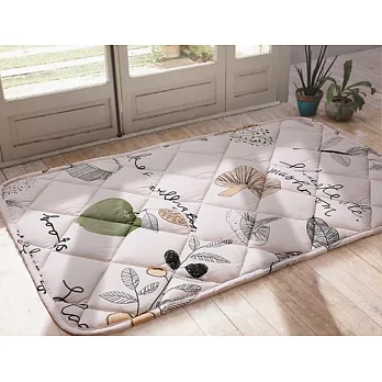 【HomeBeauty 】自然舒適精梳棉地墊-尺寸50*90cm-葉子