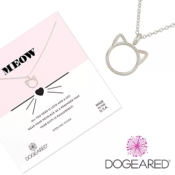 Dogeared purrfection 銀色貓咪項鍊 呼嚕愛自由愛冒險 附原廠盒