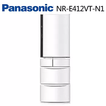 Panasonic 國際牌 NR-E412VT-W1 411公升 光感應智慧節能五門變頻冰箱