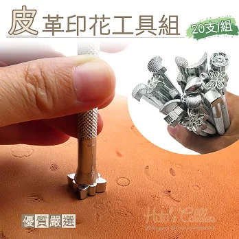 【○糊塗鞋匠○ 優質鞋材】N103 皮革印花工具組(20支/組)