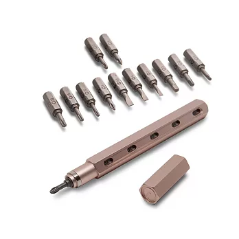 mininch 築物設計 Tool Pen 工具筆（18 件組）（玫瑰金）