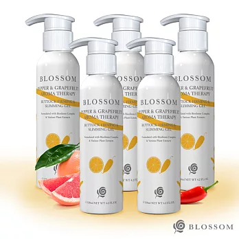 【BLOSSOM】魔椒香柚植萃曲線緊緻美腹凝霜(120ML/瓶)(第二代美腹升級版)X5件組