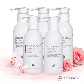 【BLOSSOM】經典玫瑰凡尼蘭菁粹煥采彈力美胸賦活精華露(150ML/瓶)(第二代美胸升級版)X5件組