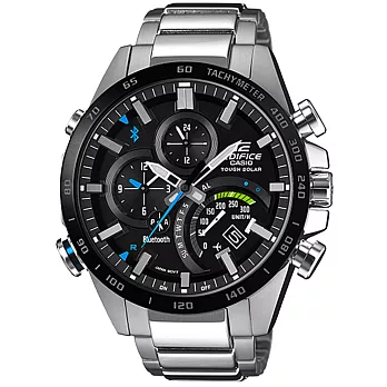 CASIO EDIFICE 光速音投時尚藍牙腕錶-EQB-501XDB-1ADR