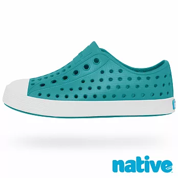 native JEFFERSON CHILD 奶油頭鞋(小童)6湖水綠x貝殼白
