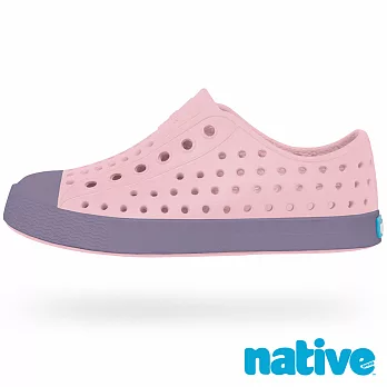 native JEFFERSON JUNIOR 奶油頭鞋(大童)1粉紅x芋頭紫
