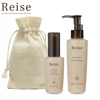 【Reise米膚】滋潤保濕-保濕化妝水150ml+滋潤保濕乳液60ml 贈：環保棉布袋