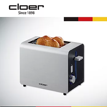 【Cloer】德國百年工藝品牌多功能時尚烤麵包機(璀璨白)