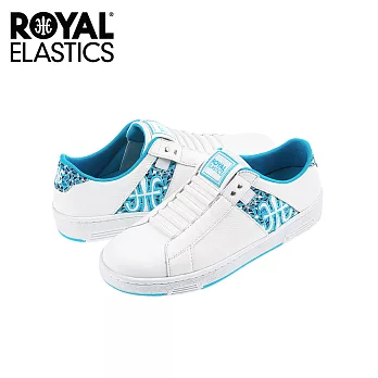 【Royal Elastics】女-Icon Z 休閒鞋-白/湖水藍(92971-500)US5.5白/湖水藍