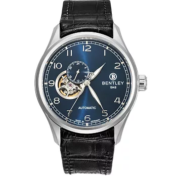 【BENTLEY】賓利 AVIATOR系列 遨翔菁英機械錶 (藍面/黑 BL1684-35WNB)