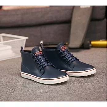 (預購商品)時尚休閒百搭男款雨鞋-EU36藍色