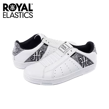 【Royal Elastics】男-Icon 休閒鞋-白/斑馬紋(02064-090)US10白/斑馬紋