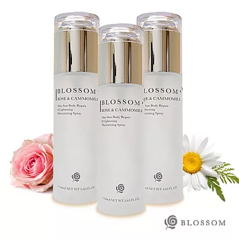 【BLOSSOM】玫瑰洋甘菊植萃淨白無瑕煥采保濕噴霧(60ML/瓶)X3件組