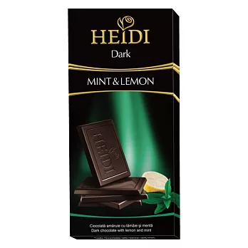 赫蒂Heidi檸檬薄荷黑巧克力 80g