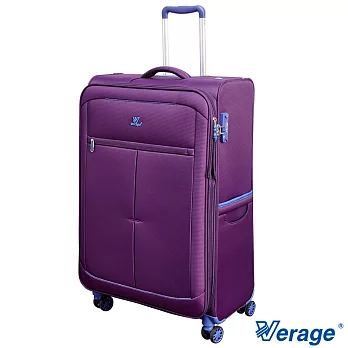 Verage 28吋 超輕量經典格紋環保旅行箱三代(紫)28吋