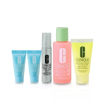 CLINIQUE 倩碧 完美六件禮(粉)(百貨專櫃貨)