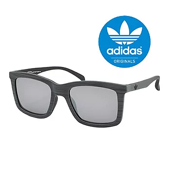 【adidas 愛迪達】三葉草LOGO愛迪達太陽眼鏡/運動眼鏡#黑框-水銀鏡片(015-BHS-071)