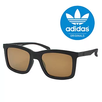 【adidas 愛迪達】三葉草LOGO愛迪達太陽眼鏡/運動眼鏡#黑框-薄水銀鏡片(015-009-009)