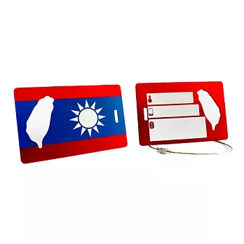 台灣行李開瓶吊卡-國旗-紅色