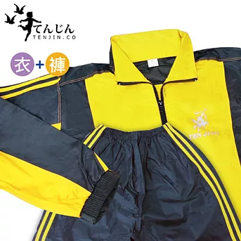 天神牌運動型二件式套裝風雨衣(黃色) TJ-919 (M)