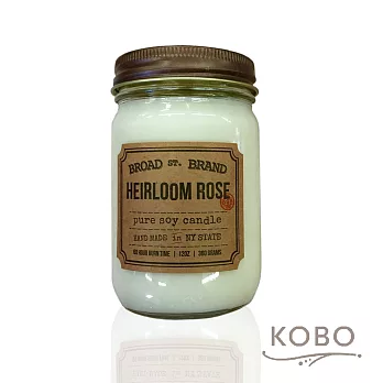【KOBO】美國大豆精油蠟燭 - 傳家玫瑰 (360g/可燃燒60hr)