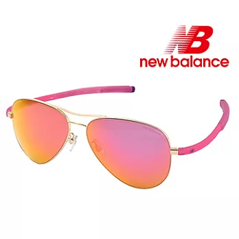 【New Balance 眼鏡】雷朋型運動太陽眼鏡-水銀橘紅鏡面(NB1063-5)
