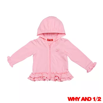 WHY AND 1/2 mini 荷葉邊連帽薄外套 多色可選80粉色