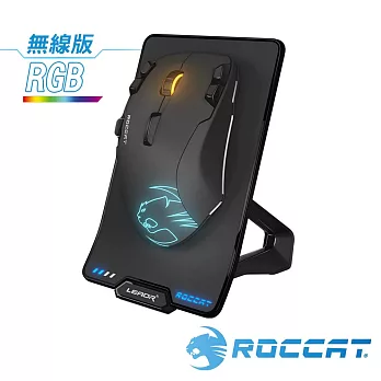 ROCCAT Leadr鈦鯊豹 無線多按鈕電競滑鼠 黑