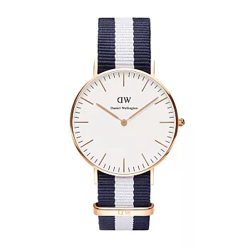 Daniel Wellington 超薄休閑時尚 玫瑰金石英女錶 0503DW 36mm (DW) 平行輸入