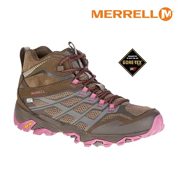 MERRELL 女 MOAB FST MID GTX 戶外多功能鞋ML37134 / 城市綠洲(防臭抗菌.黃金大底.防水.透氣.抗磨損)US6棕色