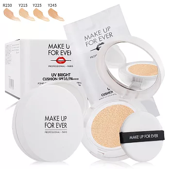 MAKE UP FOR EVER 晶漾防曬氣墊粉餅SPF35/PA+++(15g*2) 多色可選-百貨公司貨#Y225