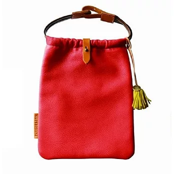 【U】PUREDESIGN - 簡約束口手提肩背包 - S (五色可選) - 紅色