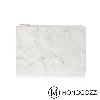 MONOCOZZI POSH 系列 專用皮革保護袋 (大理石白/ 適用 MacBook Pro 13 吋 (2016 Touch ID) )