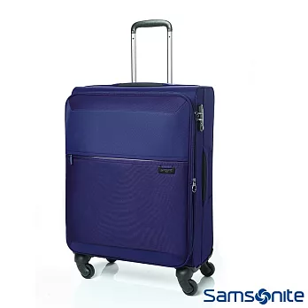 Samsonite新秀麗 25吋72H四輪TSA極輕量可擴充布面行李箱(海軍藍)