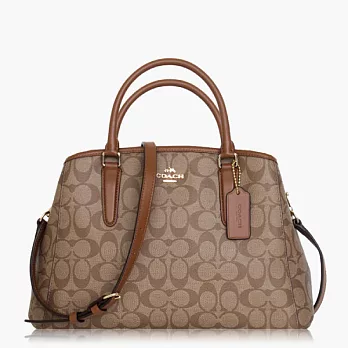 【COACH 多種背法】PVC / 肩背 / 斜背兩用包_卡其咖