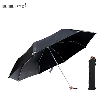 【Weather Me】機能面料49吋手開大傘-好感系夜色黑