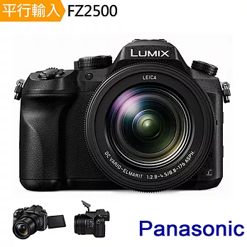 Panasonic FZ2500 Lumix 4K高倍變焦相機*(中文平輸) - 加送副廠專用鋰電池+專用單眼攝影包+強力清潔組+高透光保護貼