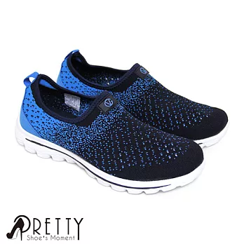 【Pretty】男款無重力輕量化懶人休閒鞋JP25.5藍色