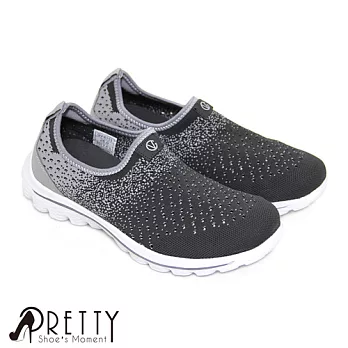 【Pretty】男款無重力輕量化懶人休閒鞋JP25.5灰色