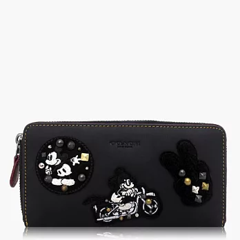 【COACH 多種背法】皮革 / 後背 / 斜背兩用包(小款)_黑色